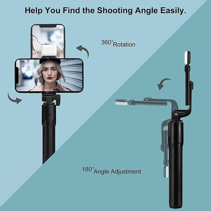 3-in-1 Extendable Selfie Stick with Tripod & Bluetooth Remote